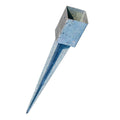 Einschlagbodenhülse für Pfosten, aus Stahl, verzinkt, 7x7 cm und 9x9 cm