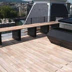 Terrassendiele Robinie, verleimt/keilgezinkt, riffel/egalisiert, Ansicht 3