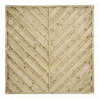 Diagonalzaun "Milano", kesseldruckimprägniert