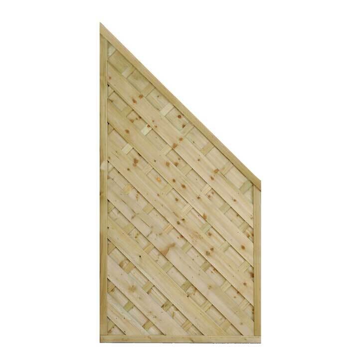 Diagonalzaun „Milano“, kesseldruckimprägniert, Ansicht 10