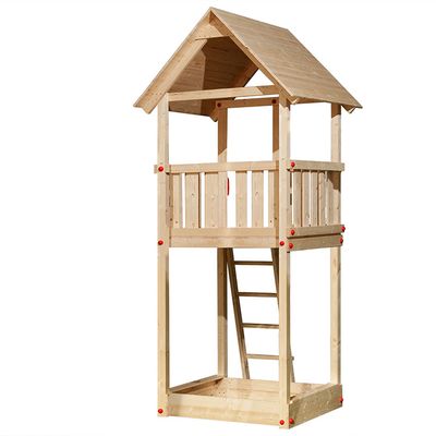 Tabaluga Drachenturm mit Satteldach und Sandkasten, Ansicht 3