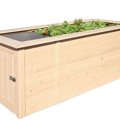 Hochbeet mit Ablagefläche und Abstellraum, Ansicht 3
