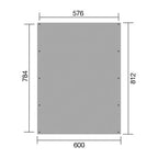 Doppelcarport mit Trapezblech-Dach KDI, Ansicht 7