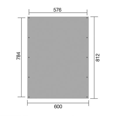 Doppelcarport mit Trapezblech-Dach KDI, Ansicht 7