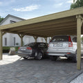 Doppelcarport mit Trapezblech-Dach KDI