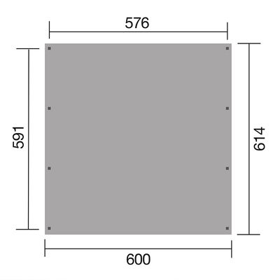 Doppelcarport mit Trapezblech-Dach KDI, Ansicht 8