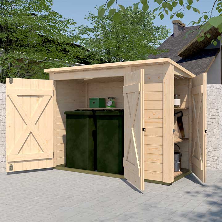 Garten Multibox mit Regalsystem