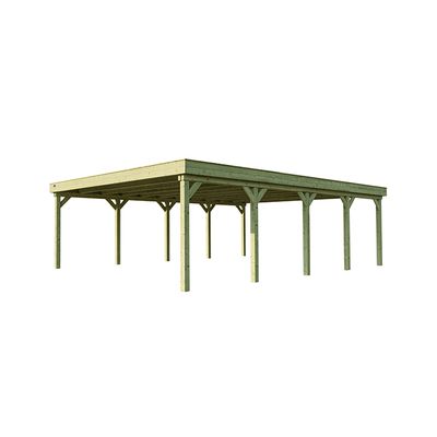 Doppelcarport mit Trapezblech-Dach KDI, Ansicht 6