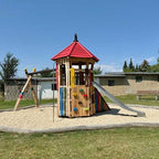 Spielturm „Neuposa“ mit Edelstahlrutsche, Ansicht 3