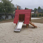 Spielhaus „Köthensdorf“ mit Edelstahlrutsche, Ansicht 4