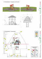 Minikrabbelturm „Lilienthal“ mit Edelstahlrutsche, Ansicht 4