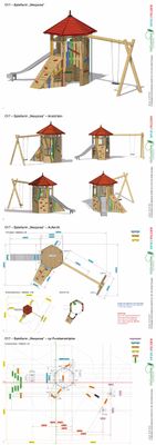 Spielturm „Neuposa“ mit Edelstahlrutsche, Ansicht 6