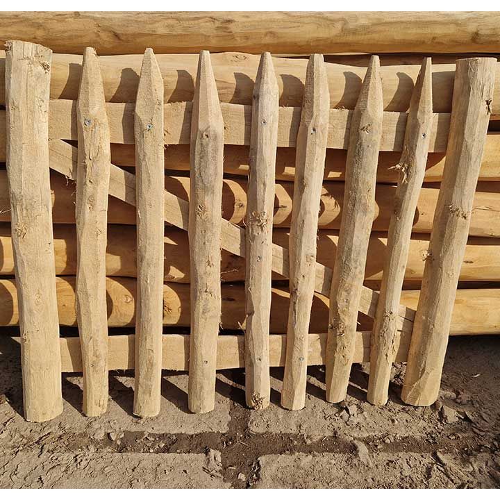 Staketenzaun Tor Standard aus Robinien Holz