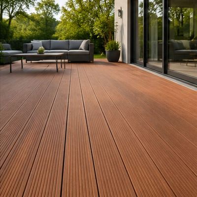 Terrassendiele Bangkirai, Riffel-/Trapezprofil, Ansicht 2