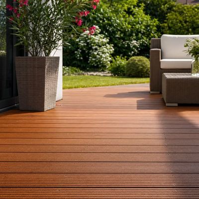 Terrassendiele Bangkirai, Riffel-/Trapezprofil, Ansicht 5