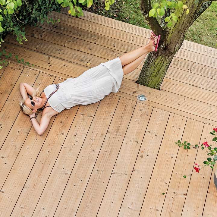 Terrassendiele Thermisch Modifizierte Fichte, Ansicht 2